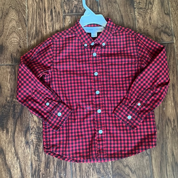 Old Navy Other - Old Navy boys Buffalo plaid shirt, size 5